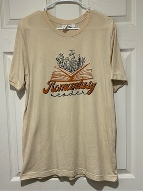 Bella Canvas Cream Graphic Tee Bookish Romantasy Reader